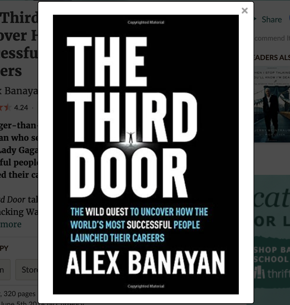 Cover Image of the book, The Third Door